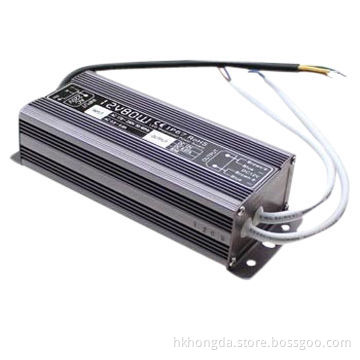 Water-resistant 120W 12V LED switching power supply, IP67, with good-quality